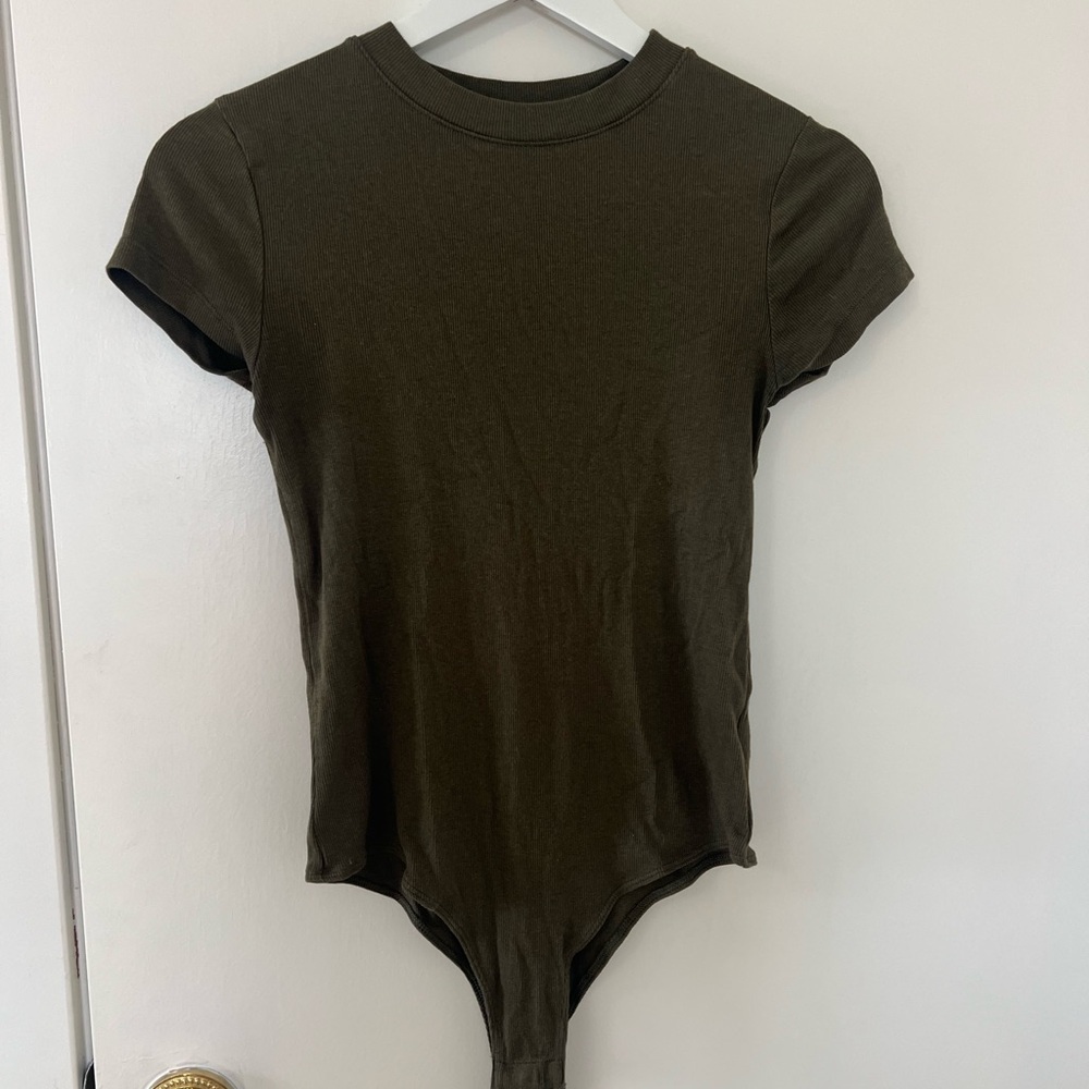 a new day Dark Olive Bodysuit